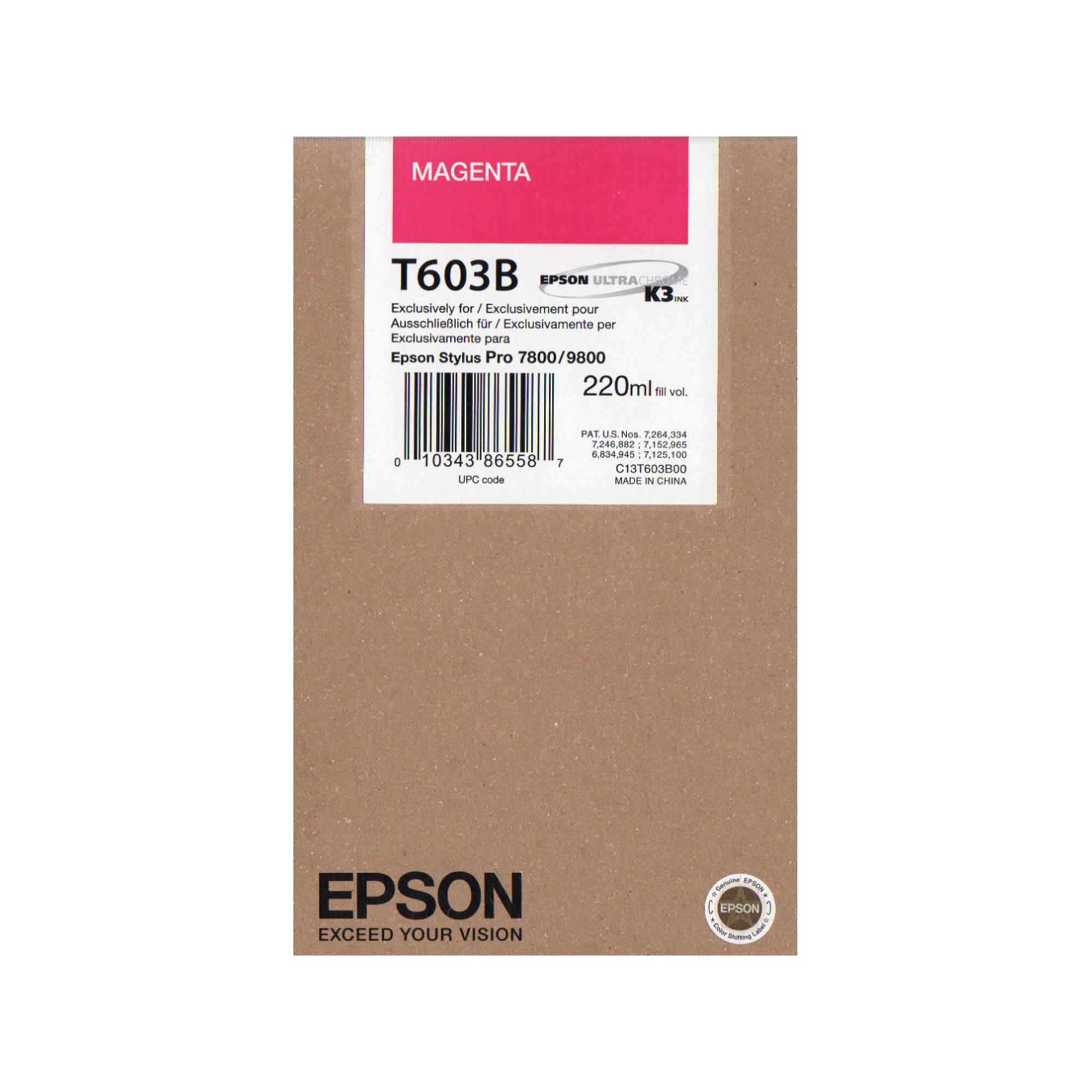 Epson T603B - 220 ml - magenta - originale - cartuccia d'inchiostro - per Stylus Pro 7800, Pro 9800