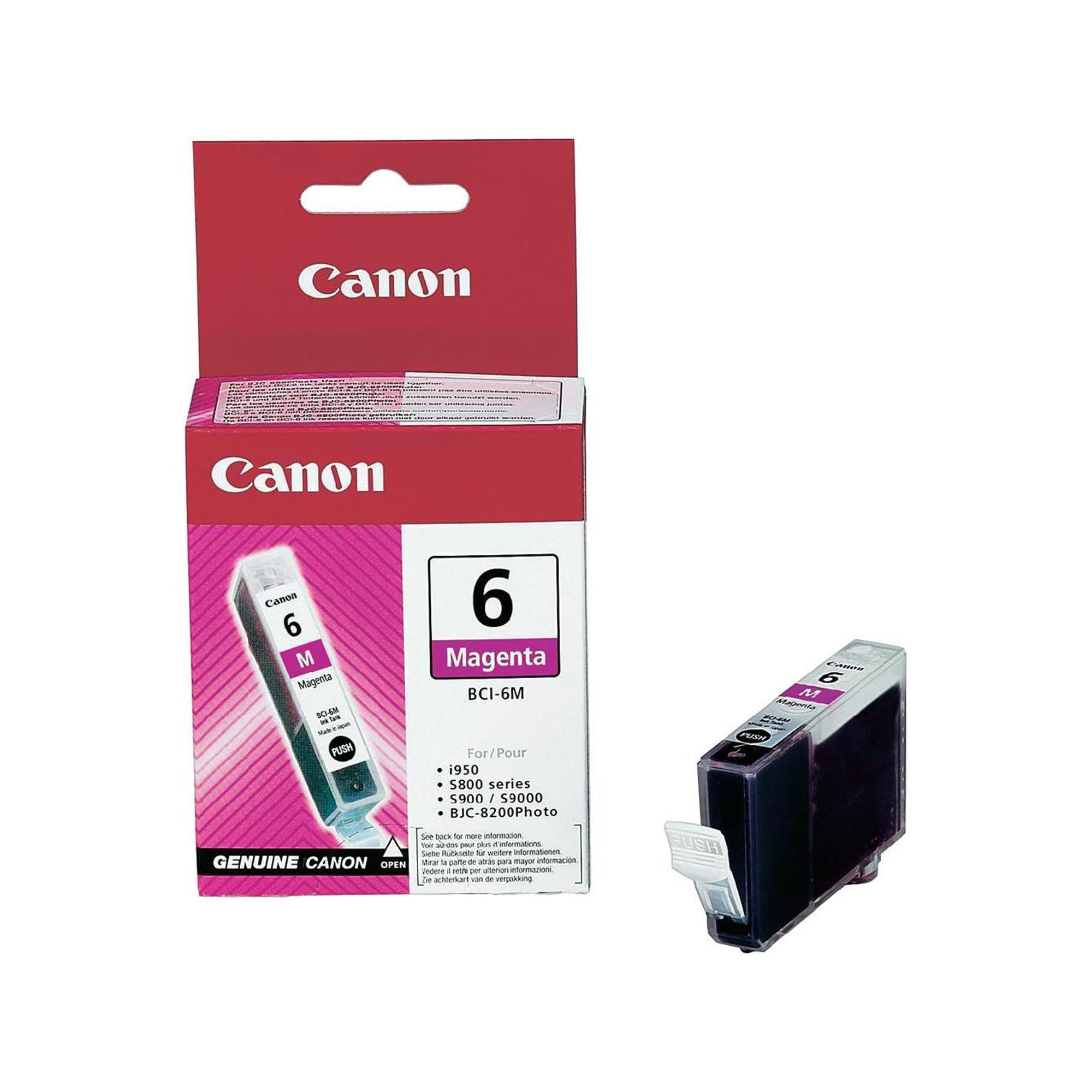 Canon BCI-6M - Magenta - originale - serbatoio inchiostro - per i96X, 990, 99XX; PIXMA IP3000, IP4000, iP5000, iP6000, iP8500, MP750, MP760, MP780; S830
