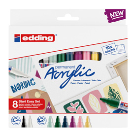 Astuccio 8 marcatori acrilici Start Easy Set Nordic …