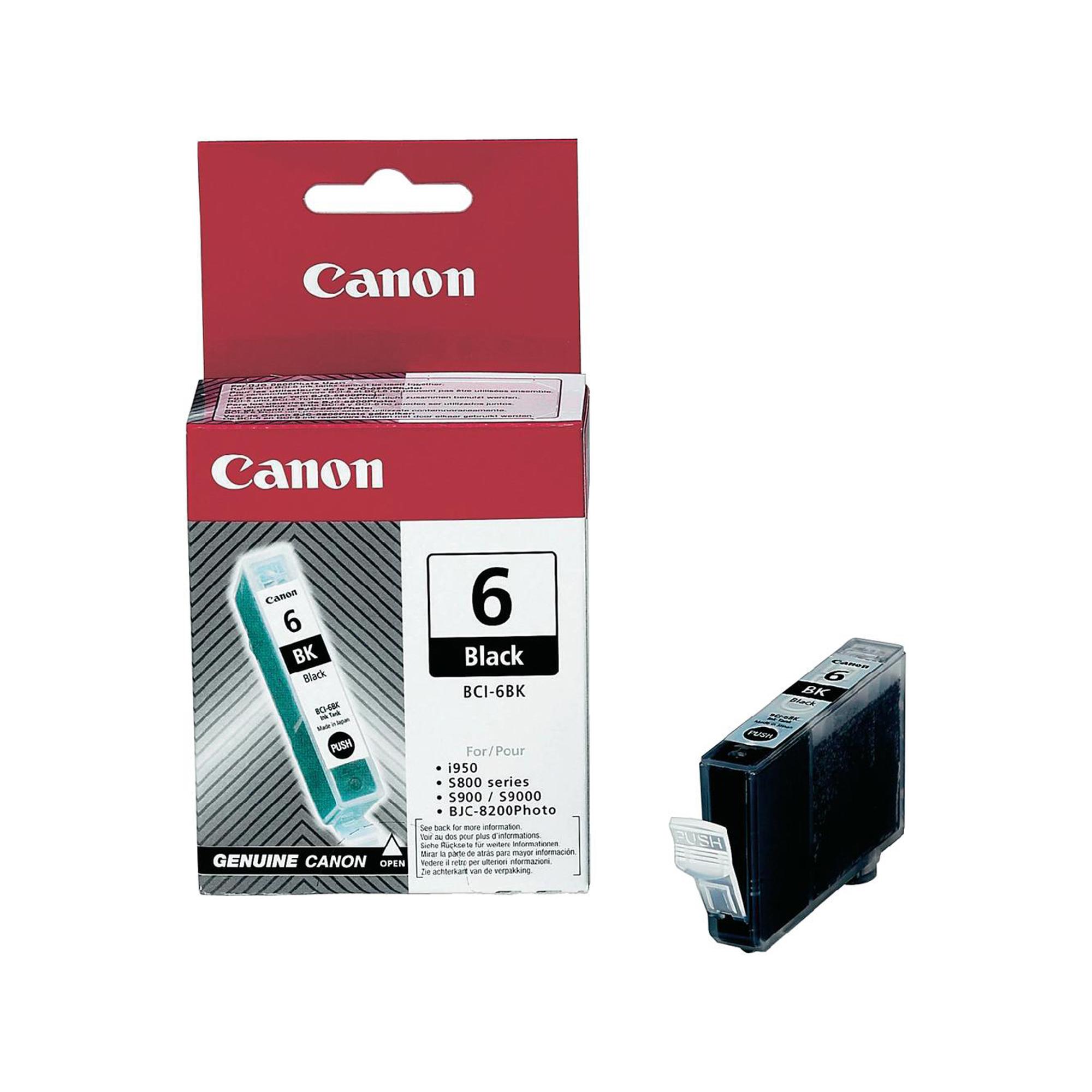 Canon BCI-6 - Nero - originale - serbatoio inchiostro - per i86X, 90X, 96X, 990, 99XX; PIXMA IP4000, iP5000, iP6000, iP8500, MP750, MP760, MP780; S830