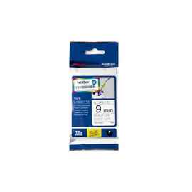 Brother TZe-FX221 - Adesivo - nero su bianco - Rotolo (0,9 cm x 8 m) 1 cassetta(e) nastro per etichette flessibili - per Brother DCP-T310, T520; InkBenefit Plus DCP-T310; P-Touch PT-1880, D200, E550, E800, H105