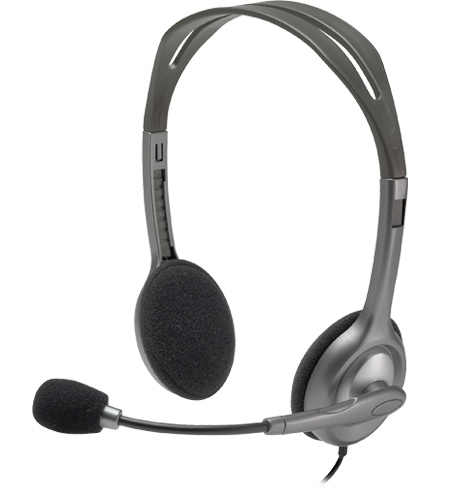 Logitech Stereo H111 - Cuffie con microfono - over ear - cablato