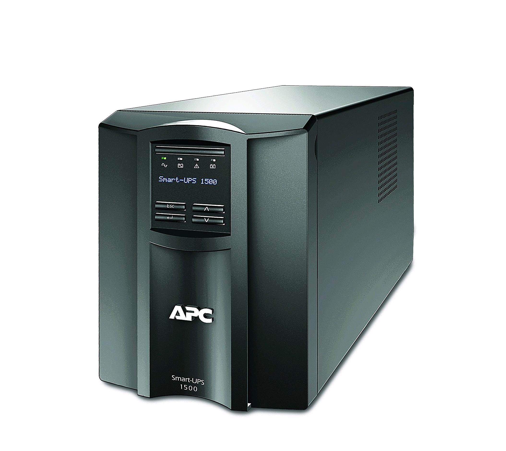 APC Smart-UPS SMT1500IC - UPS - 220/230/240 V c.a. V - 1000 Watt - 1500 VA - RS-232, USB - connettori di uscita 8 - nero - con APC SmartConnect