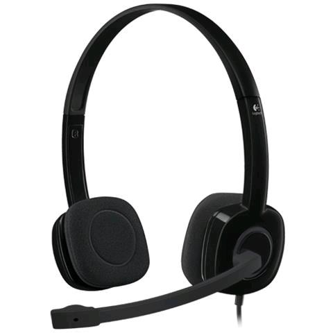 Logitech Stereo H151 - Cuffie con microfono - over ear - cablato