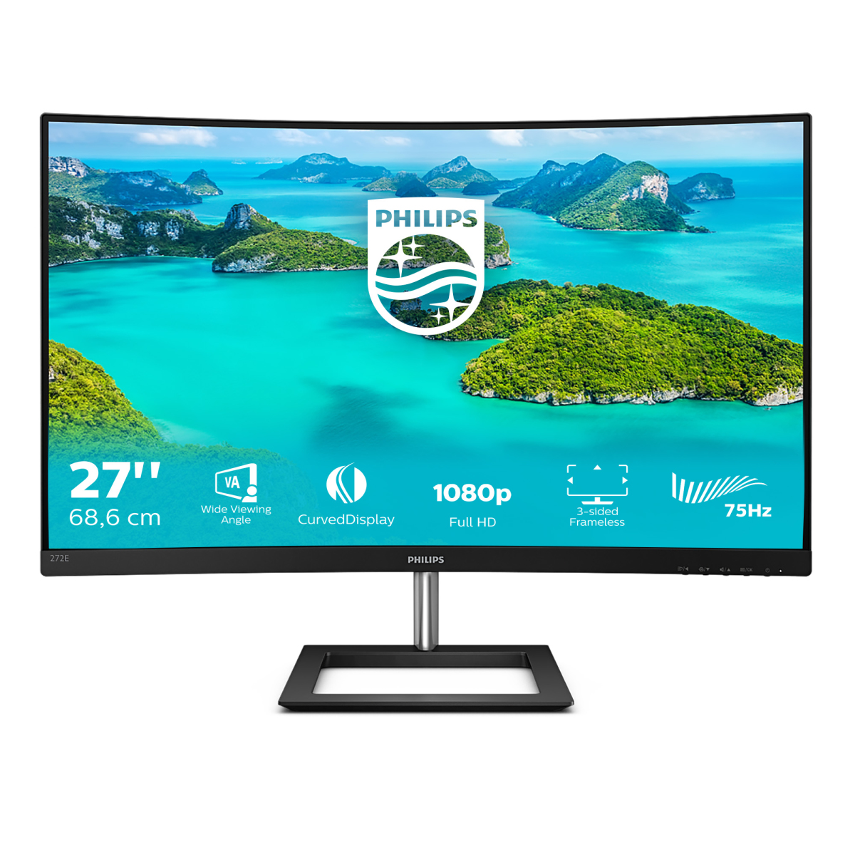 PHILIPS E LINE 272E1CA/00 27" LED FULL HD CURVO MONITOR PC