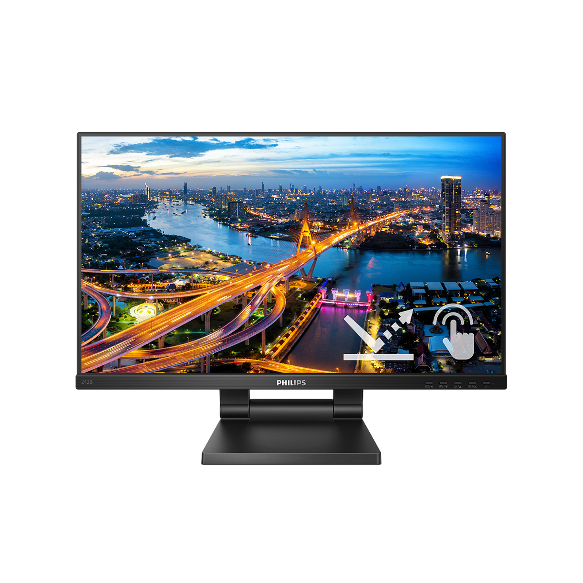 PHILIPS B LINE 242B1TC 23.8" LED FULL HD TOUCH SCREEN 75Hz 4ms HDMI VGA DISPLAYORT