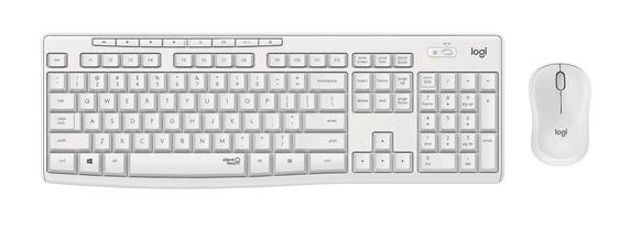 Logitech MK295 Silent - Set mouse e tastiera - senza fili - 2.4 GHz - italiana - bianco spento