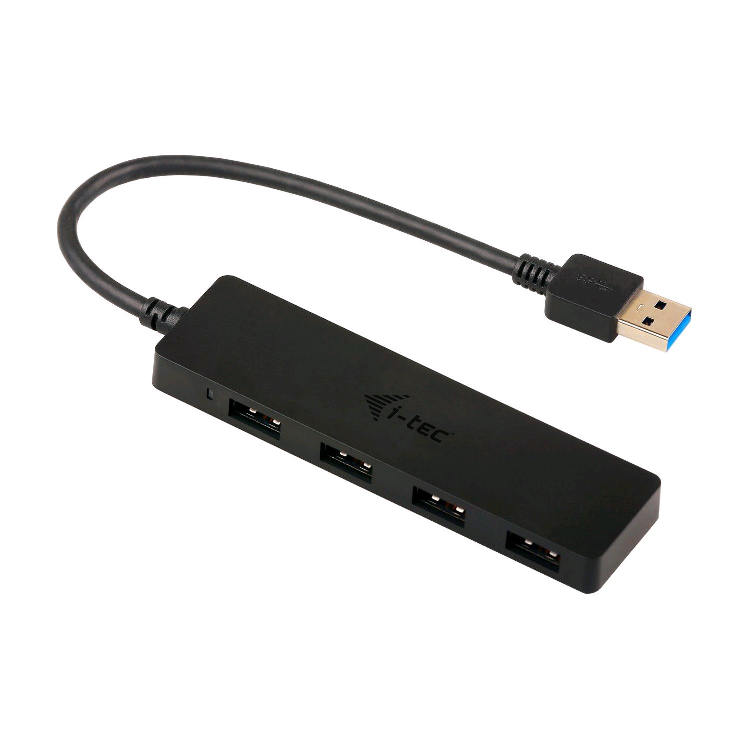 i-Tec USB 3.0 Slim Passive HUB - Hub - 4 x SuperSpeed USB 3.0 - desktop