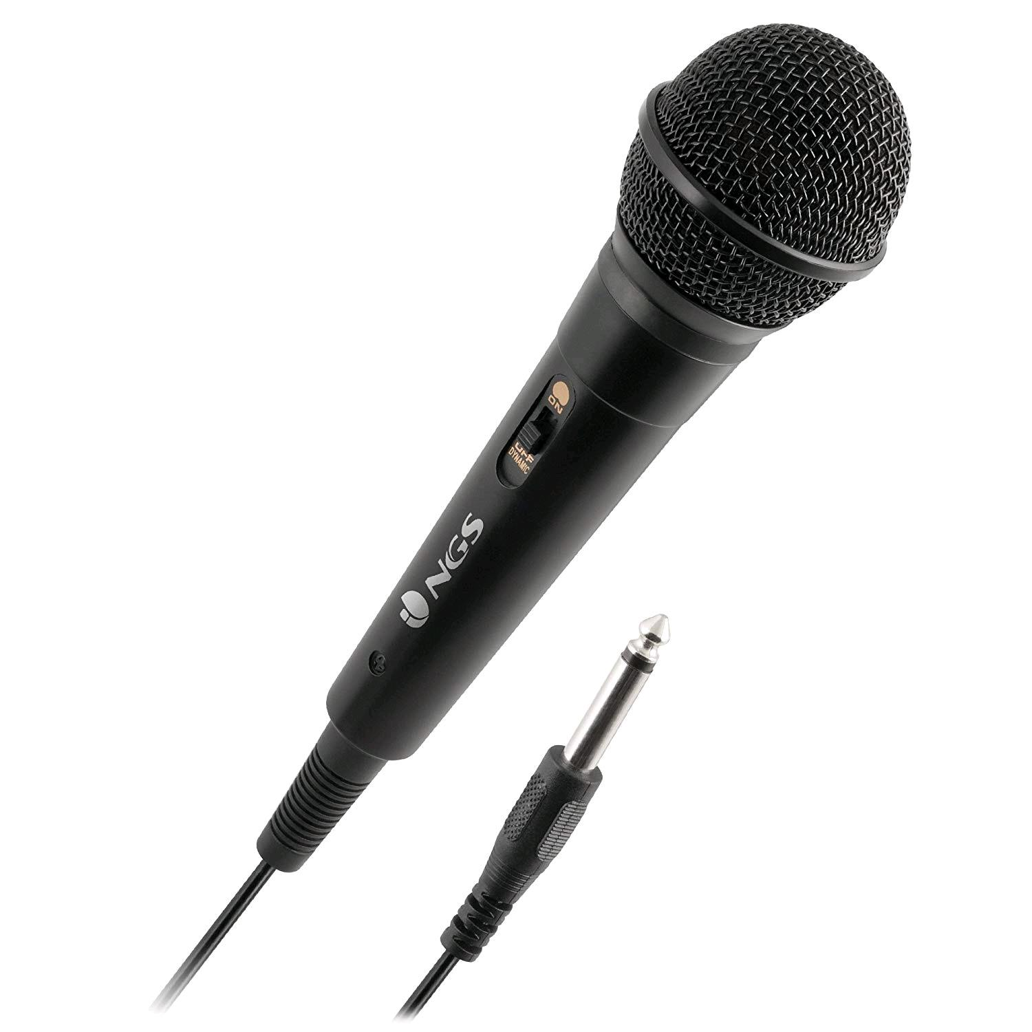 NGS SINGER FIRE KARAOKE MICROFONO CON FILO 3mt