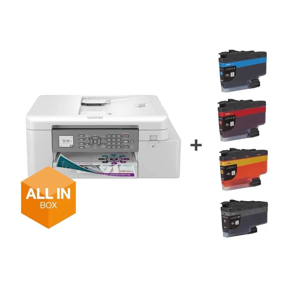 Brother MFC-J4335DWXL - Stampante multifunzione - colore - ink-jet - A4/Letter (supporti) - fino a 13 ppm (copia) - fino a 20 ppm (stampa) - 150 fogli - USB 2.0, Wi-Fi(n)