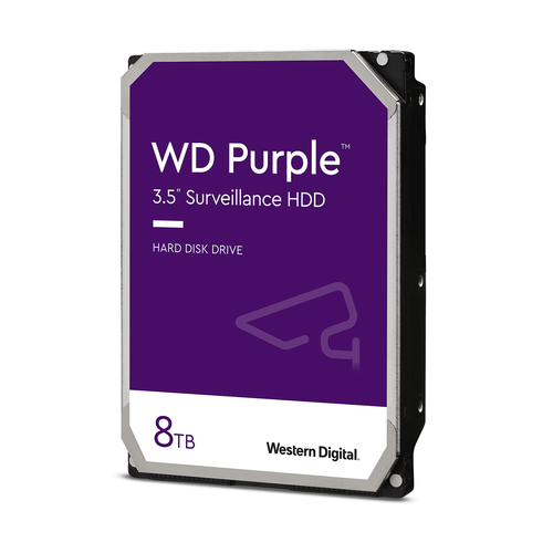 WD Purple WD84PURZ - HDD - 8 TB - interno - 3.5" - SATA 6Gb/s - 5640 rpm - buffer: 128 MB