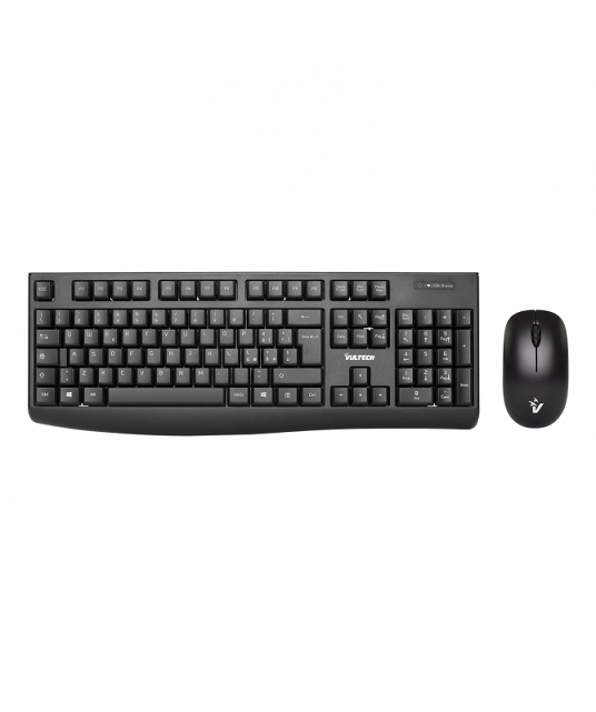 VULTECH KIT TASTIERA + MOUSE WIRELESS 1600 DPI 2,4GHz NERO