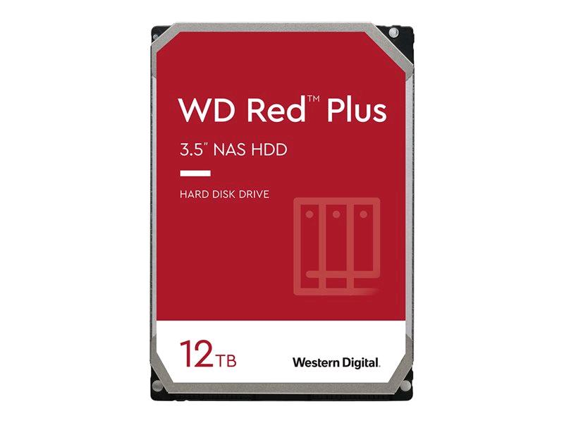 WD Red Plus NAS Hard Drive WD120EFBX - HDD - 12 TB - interno - 3.5" - SATA 6Gb/s - 7200 rpm - buffer: 256 MB
