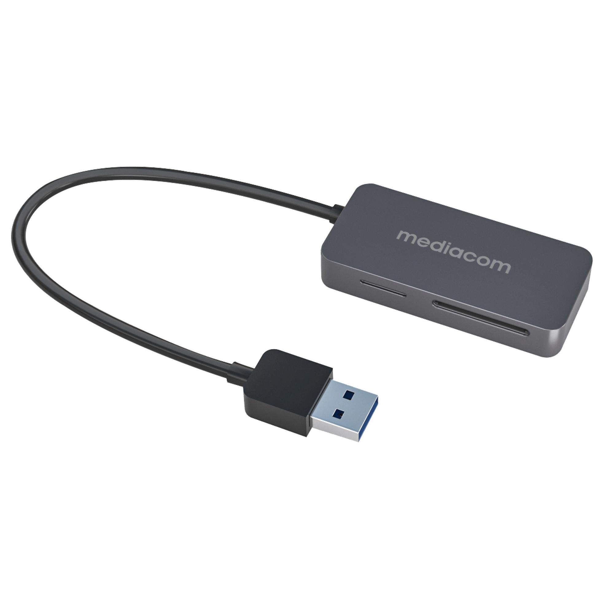 MEDIACOM MD-S400 LETTORE MEMORY CARD 5 IN 1 USB 3.0 ALLUMINIO