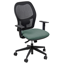 Seduta operativa Hubble HUHU - tessuto Fashion - braccioli regolabili - verde - Unisit