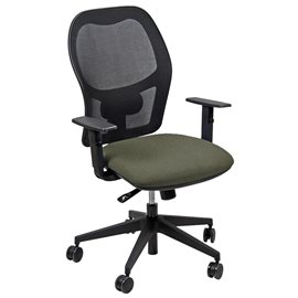 Seduta operativa Hubble HUHU - tessuto Fashion - braccioli regolabili - beige - Unisit