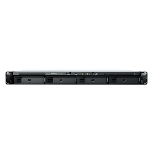 Synology RackStation RS422+ - Server NAS - 4 alloggiamenti - montabile in rack - SATA 6Gb/s - RAID 0, 1, 5, 6, 10, JBOD - RAM 2 GB - Gigabit Ethernet - iSCSI supporto - 1U