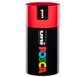 Marcatore Uni Posca PC5M - con coperchio rosso …
