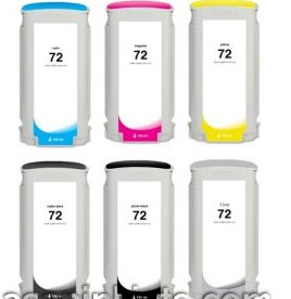 130ml Dye PBK for HP Designjet T1100,T1200,T1300,T2300,#72
