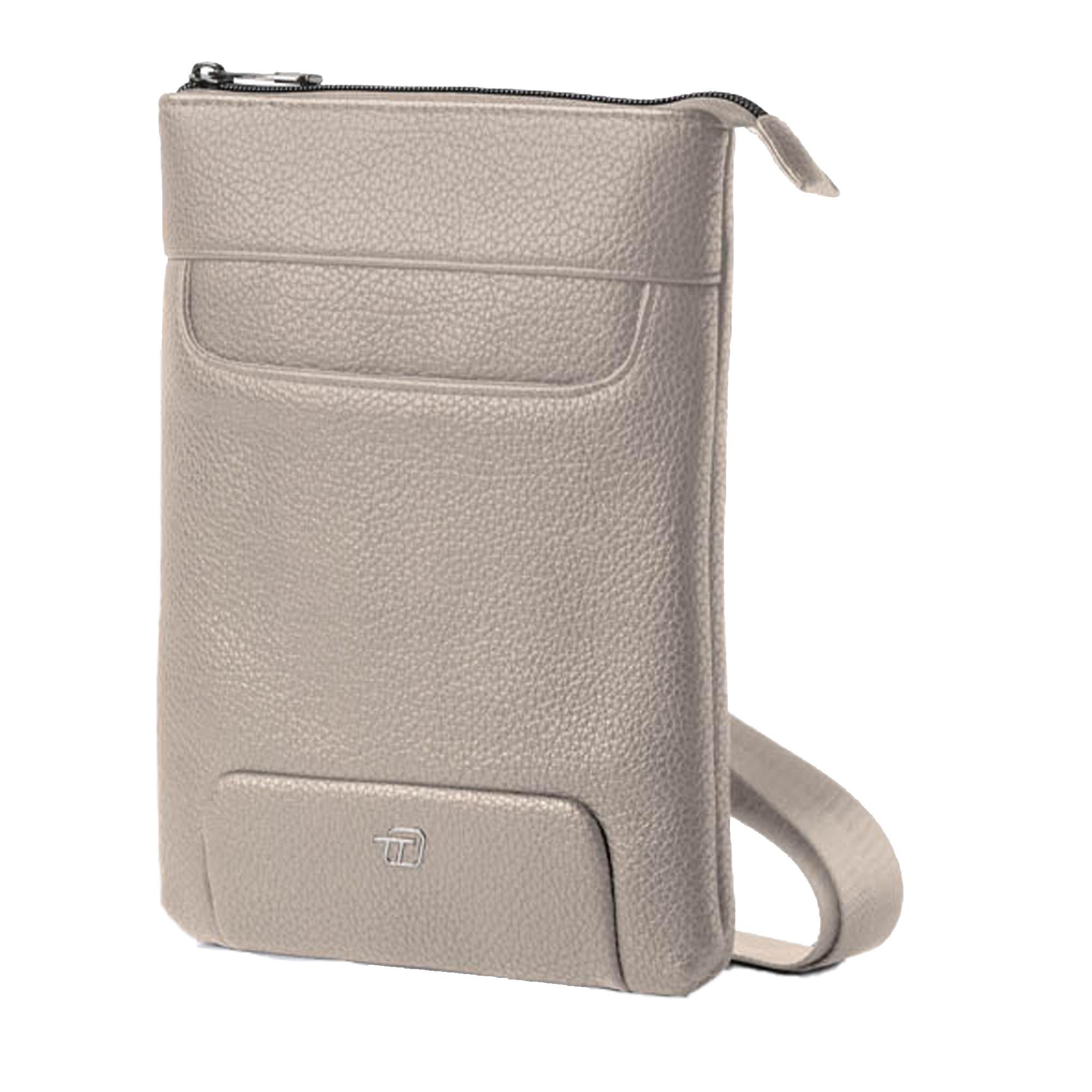 City bag piccola Gate Trended - 20 x 26 x 2 cm - ecopelle - ghiaccio - In Tempo