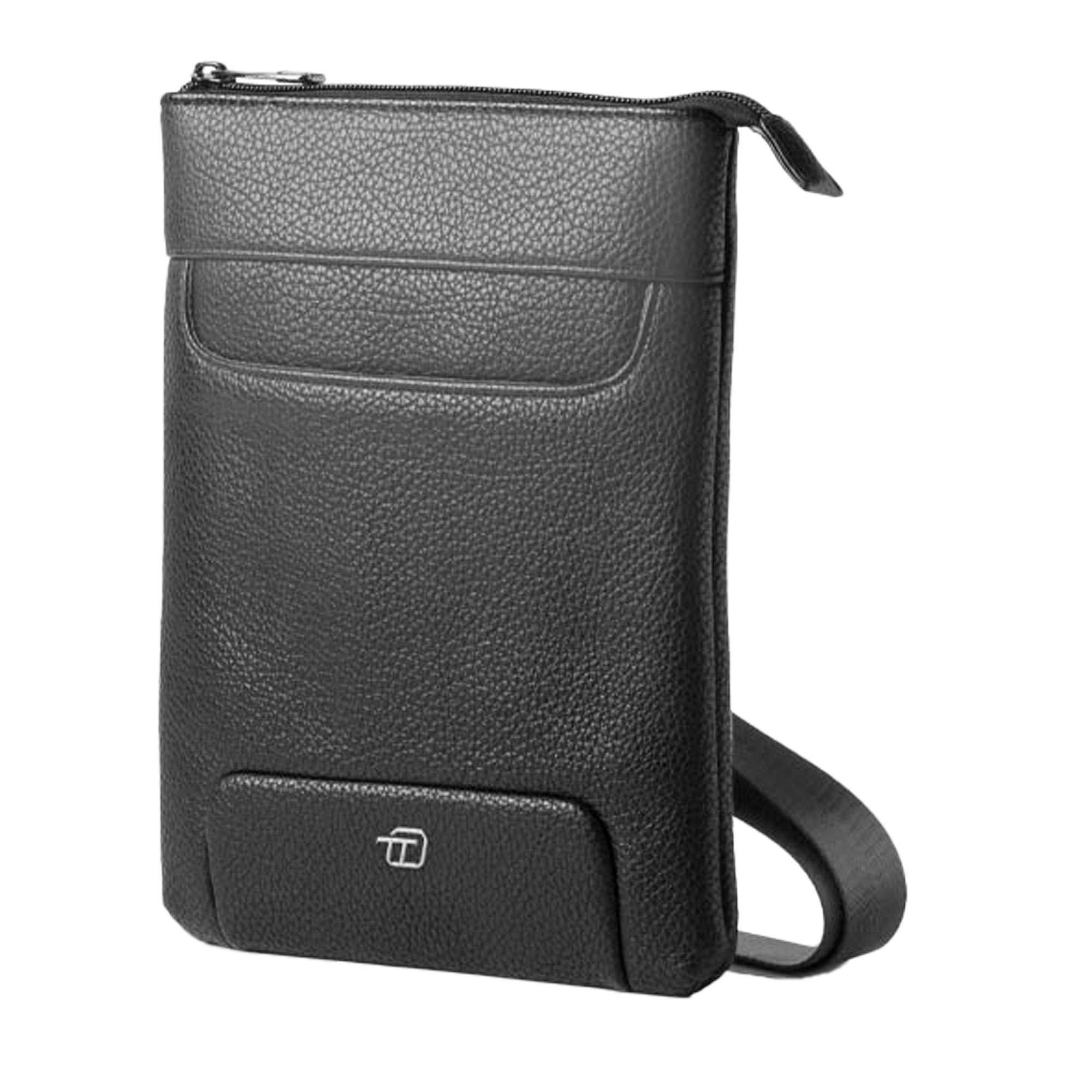 City bag piccola Gate Trended - 20 x 26 x 2 cm - ecopelle - nero - In Tempo