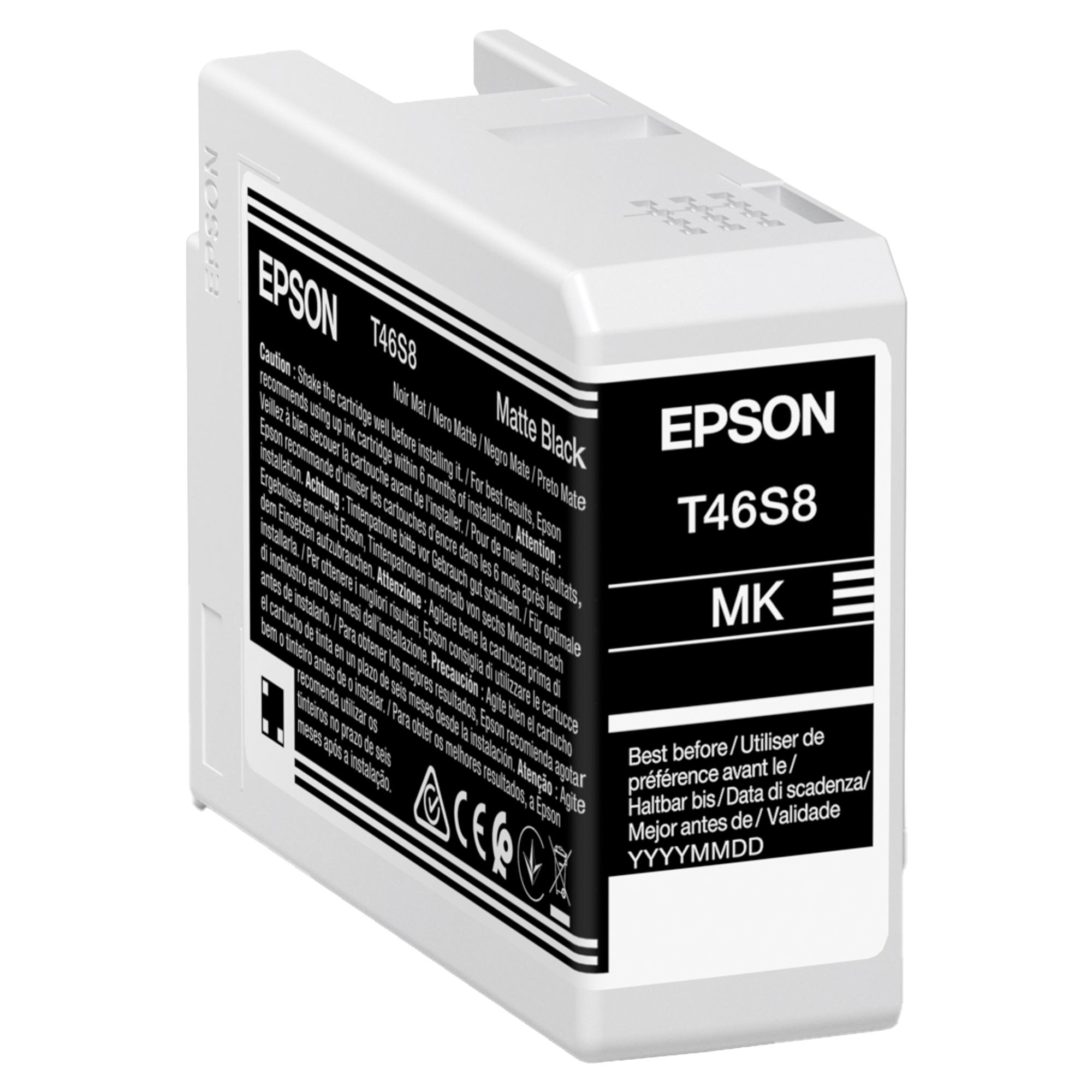 Epson - Cartuccia - UltraChrome Pro 10 - Nero Matte - C13T46S80N - 25 ml