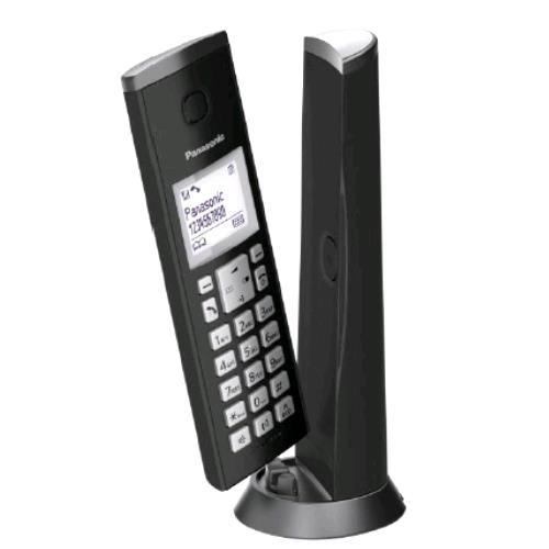 Panasonic KX-TGK210 - Telefono cordless con ID chiamante - DECTGAP - 3-way capacità di chiamata - nero