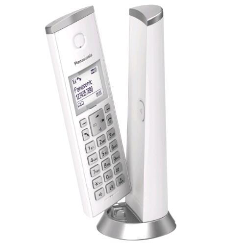 Panasonic KX-TGK220 - Telefono cordless - sistema di segreteria con ID chiamante - DECTGAP - 3-way capacità di chiamata - bianco