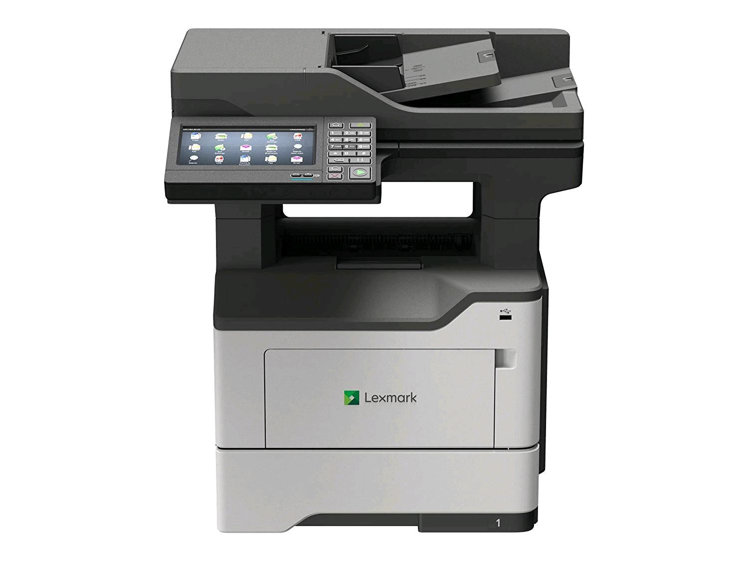 Lexmark MX622adhe - Stampante multifunzione - B/N - laser - 215.9 x 355.6 mm (originale) - A4/Legal (supporti) - fino a 47 ppm (copia) - fino a 47 ppm (stampa) - 650 fogli - 33.6 Kbps - USB 2.0, Gigabit LAN, host USB 2.0