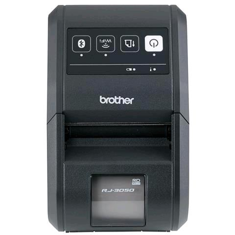 Brother RuggedJet RJ-3050 - Stampante per scontrini - termico diretto - Rotolo (8 cm) - 203 dpi - fino a 127 mm/sec - USB 2.0, Wi-Fi(n), Bluetooth 2.1 EDR