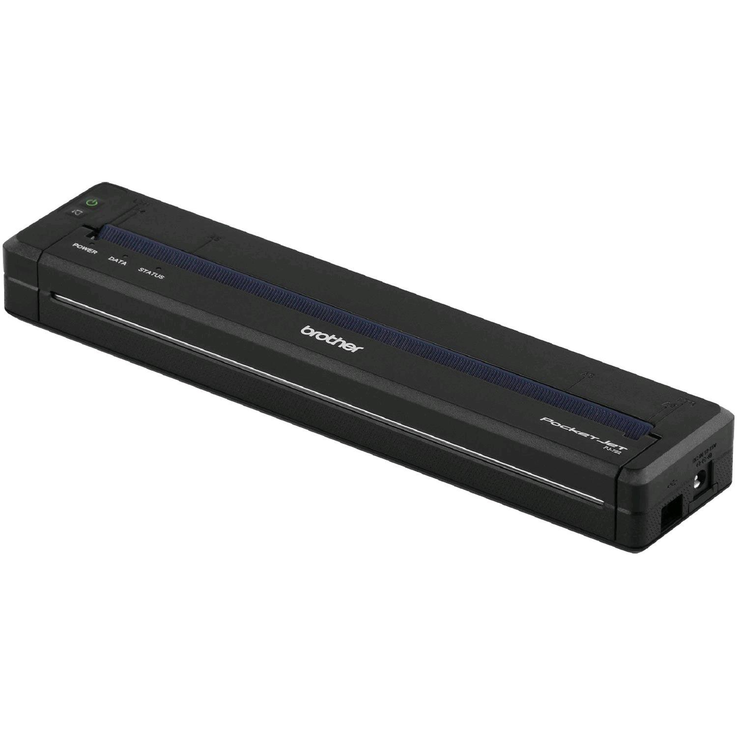 Brother PocketJet PJ-722 - Stampante - B/N - termico diretto - A4/Legal - 203 x 200 dpi - fino a 8 ppm - USB 2.0