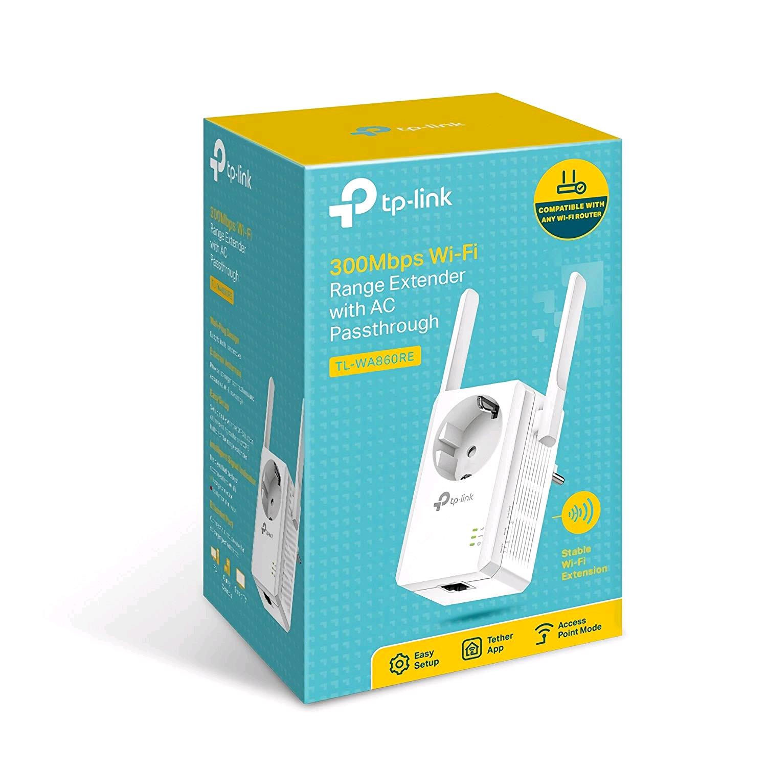 TP-Link TL-WA860RE - Wi-Fi range extender - 100Mb LAN - Wi-Fi - 2.4 GHz