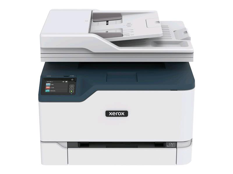 Xerox C235 - Stampante multifunzione - colore - laser - Legal (216 x 356 mm) (originale) - A4/Legal (supporti) - fino a 22 ppm (stampa) - 250 fogli - 33.6 Kbps - USB 2.0, LAN, Wi-Fi(n), host USB 2.0