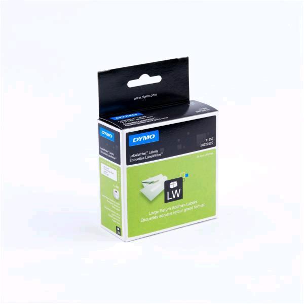 Etichette per LabelWriter - Dymo -25x54mm bianco permanente (pz.1x500)