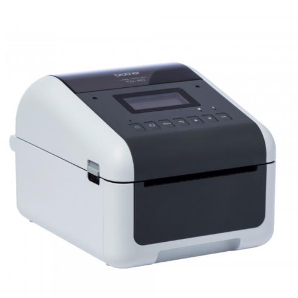 Brother TD-4550DNWB - Stampante per etichette - termico diretto - Rullo (11,8 cm) - 300 x 300 dpi - fino a 152.4 mm/sec - USB 2.0, LAN, seriale, Wi-Fi(n), host USB, Bluetooth 4.2