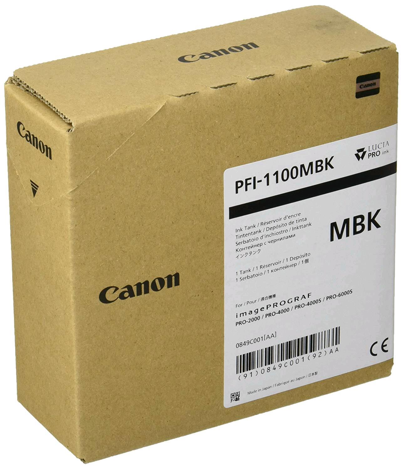 Canon - Cartuccia PFI-1100 - Matte Nero - 0849C001