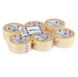 Eurocel PVC 330 - Nastro da imballaggio - 50 mm x 66 m - PVC - trasparente