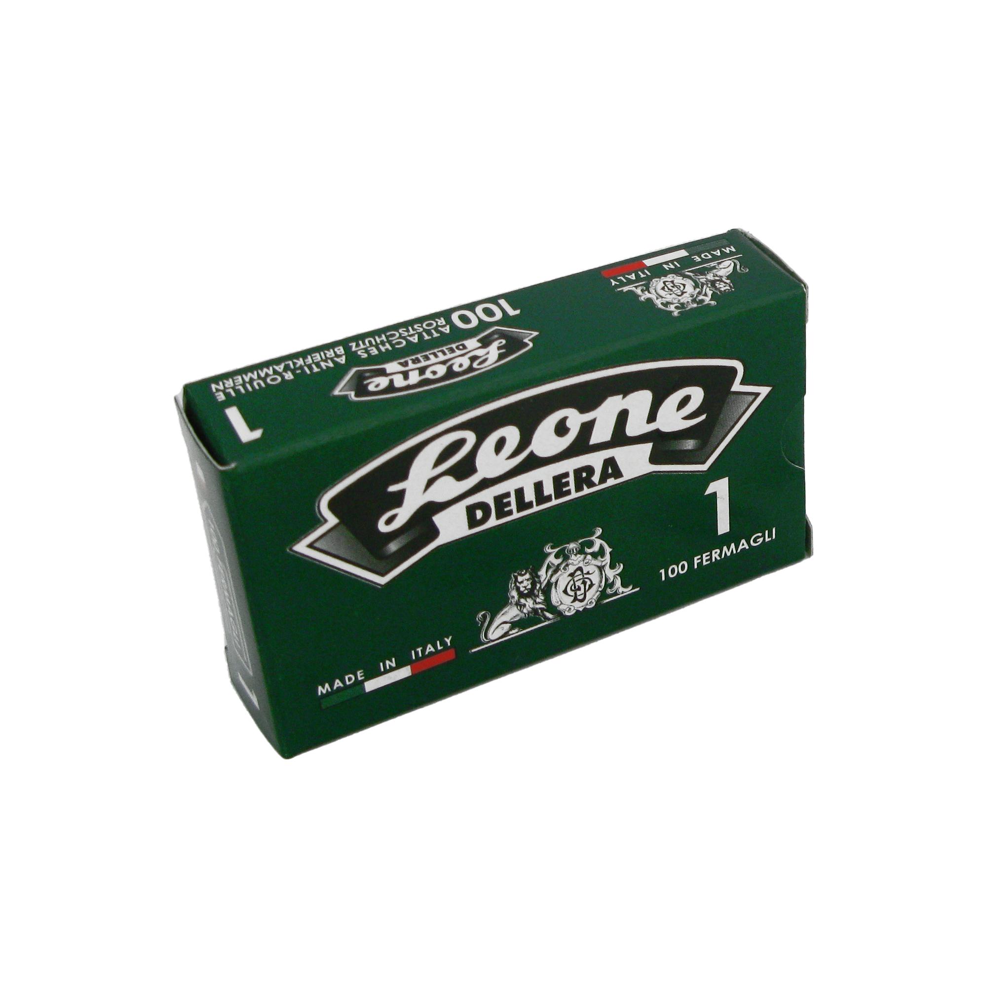 Leone Dell'Era Fermagli zincati N1 Confezione da 10 scatole x100 fermagli ciascuna