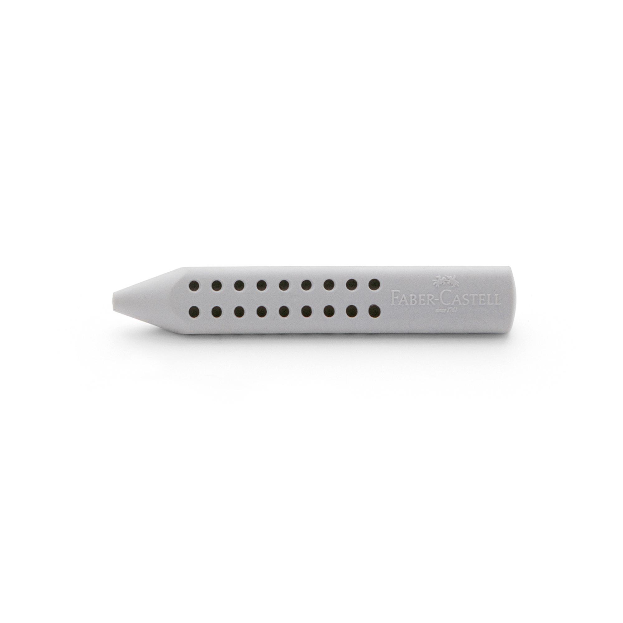 Gomma a forma di matita Grip 2001 - 90x15x15mm - grigia - Faber-Castell