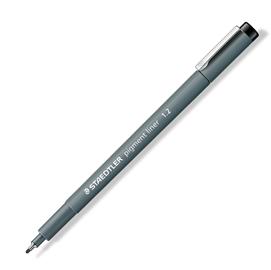 STAEDTLER pigment liner - Penna a punta sottile - non permanente - nero - inchiostro pigmentato - 1.2 mm