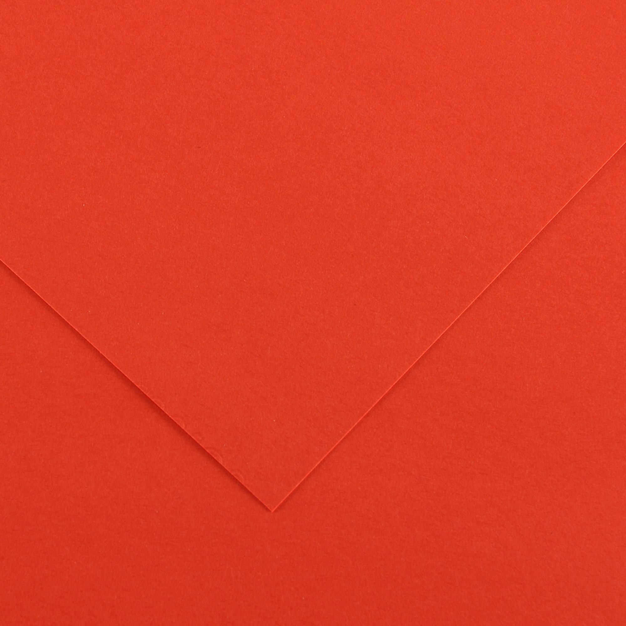 Foglio Colorline - 70x100 cm - 220 gr - rosso vivo - Canson