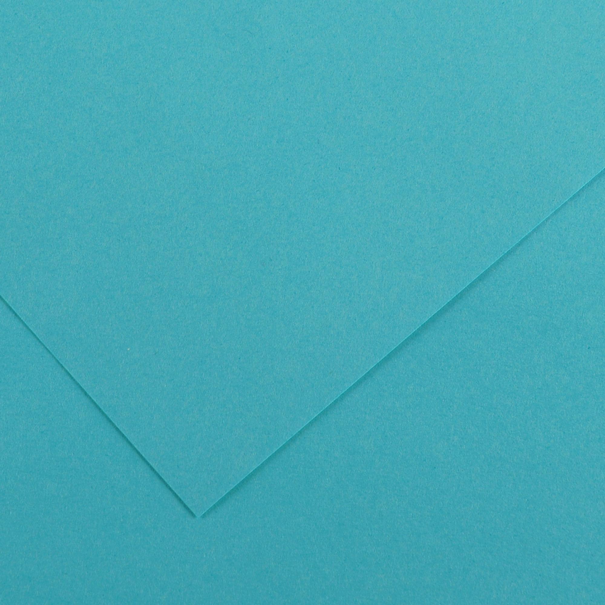 Foglio Colorline - 70x100 cm - 220 gr - blu turchese - Canson