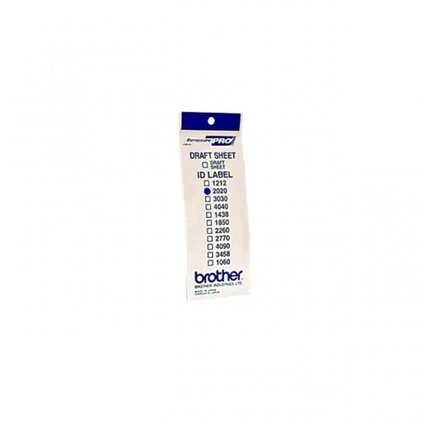 Brother ID2020 - 20 x 20 mm 12 etichette etichette per timbri